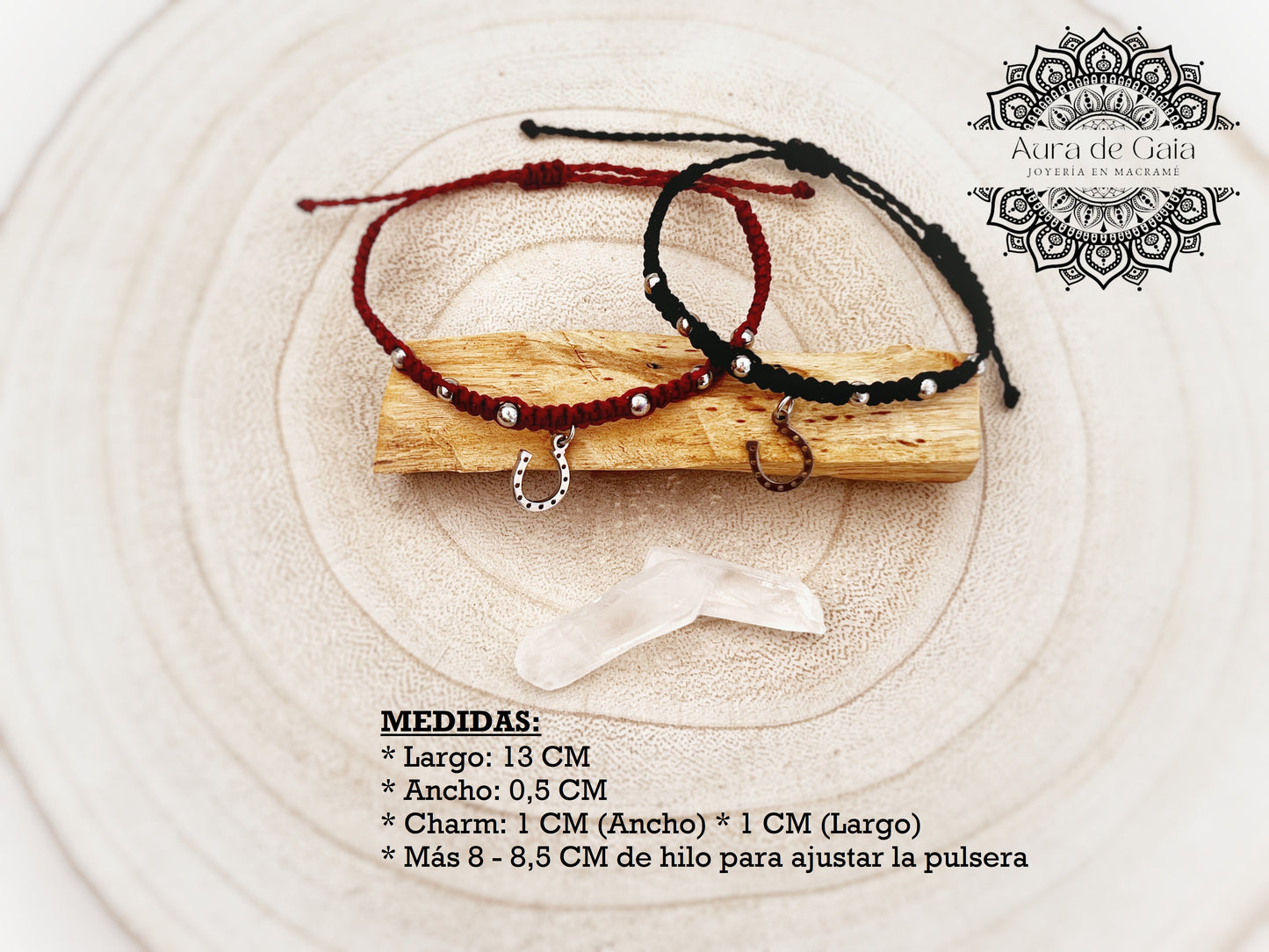 Pulsera Amuleto Herradura de la Suerte - Horseshoe Lucky Charm Bracelet