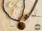 Gargantilla con Ojo de Tigre en Macramé - Tiger Eye Macrame Choker