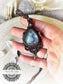 Colgante Boho de Aguamarina en Macrame - Aquamarine Boho Choker in Macrame