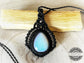 Collar Bohemio de Opalite y cuentas de acero inoxidable - Bohemian Necklace in Opalite and stainless steel beads