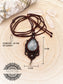 Colgante Boho de Aguamarina en Macrame - Aquamarine Boho Choker in Macrame