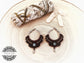 Pendientes Boho de Aguamarina en macrame - Aquamarine Macrame Boho Earrings