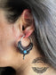 Pendientes Boho de Aguamarina en macrame - Aquamarine Macrame Boho Earrings