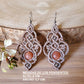 Delicados Pendientes Bohemios con Piedra del Sol en Macramé/ Handcrafted Boho Hippie Natural Stone Earrings