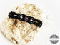 Pulsera de macrame con Cuarzo Amatista y Piedra Luna en color Negro - Macrame bracelet with Amethyst Quartz and Moonstone in Black color