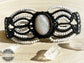 Pulsera de macrame con Amuleto Escarabajo en Madre Perla - Macrame Bracelet with Beetle Charm in Mother of Pearl