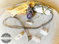 Colgante boho de amatista en macrame - Amethyst Boho Necklace Macrame
