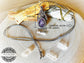 Colgante boho de amatista en macrame - Amethyst Boho Necklace Macrame